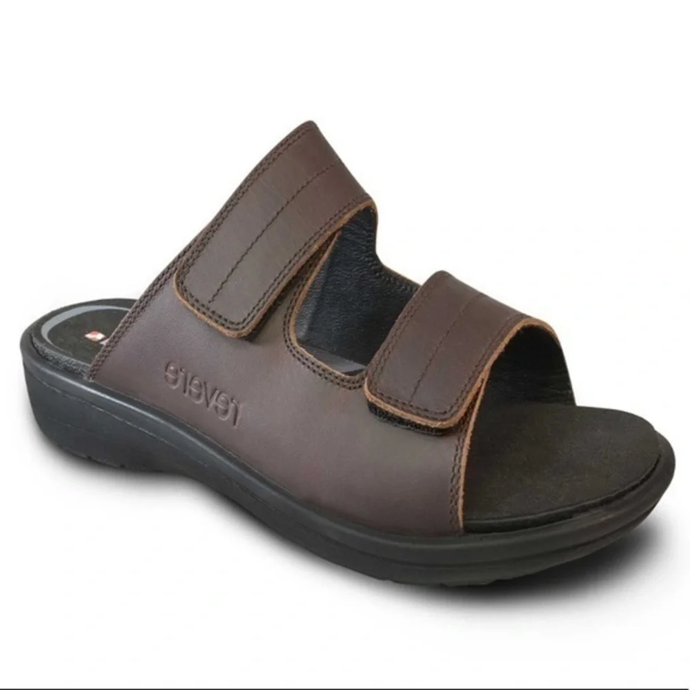 Revere Durban Casual Sandals Brown Whiskey Leather Size 13 size 46